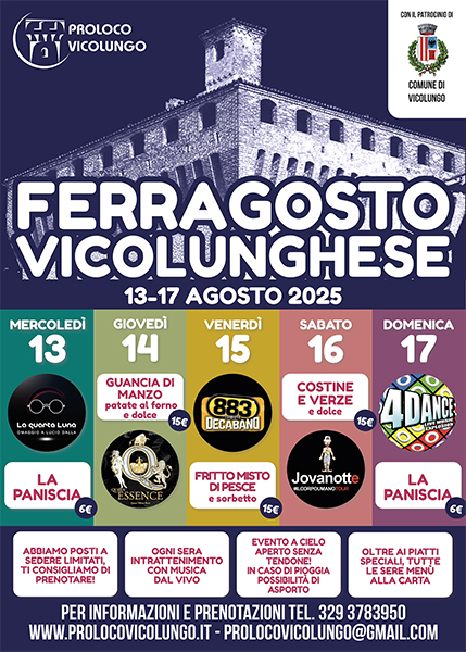 Festa Patronale 'Ferragosto Vicolunghese' 2025